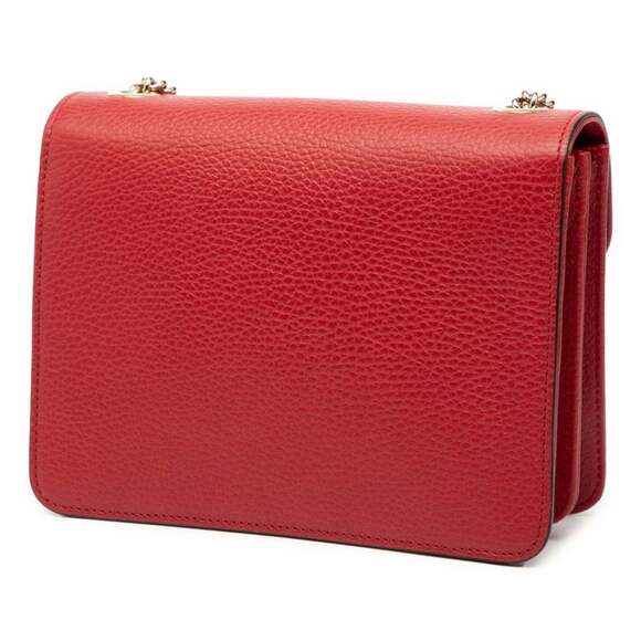 GUCCI Red Leather Shoulder Bag - Picture 2 of 6